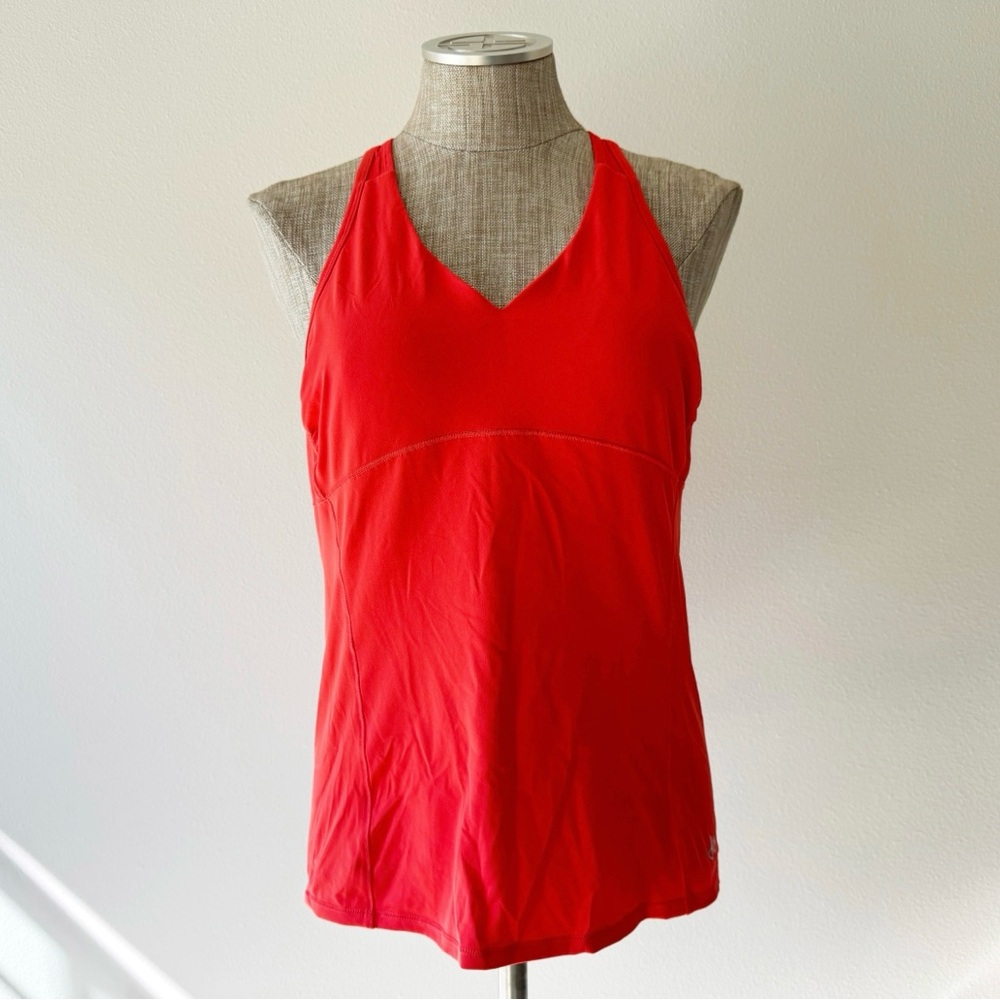 ALO Yoga Red Tank Top with Shelf Bra